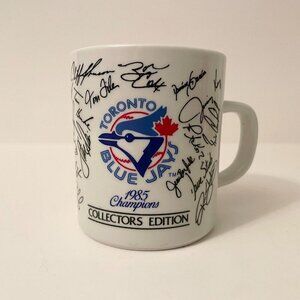 Vtg 1985 Toronto Blue Jays Champions Coffee Mug Autograph Collectors Edition